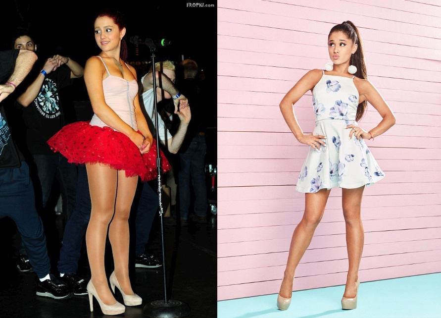 Фото: Ариана Гранде до и после похудения