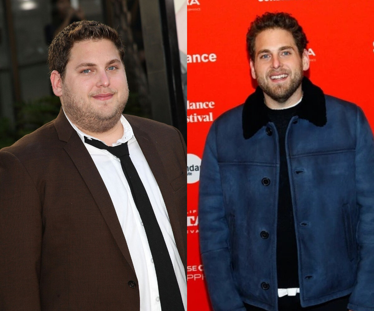 Фото: Джона Хилл до и после похудения