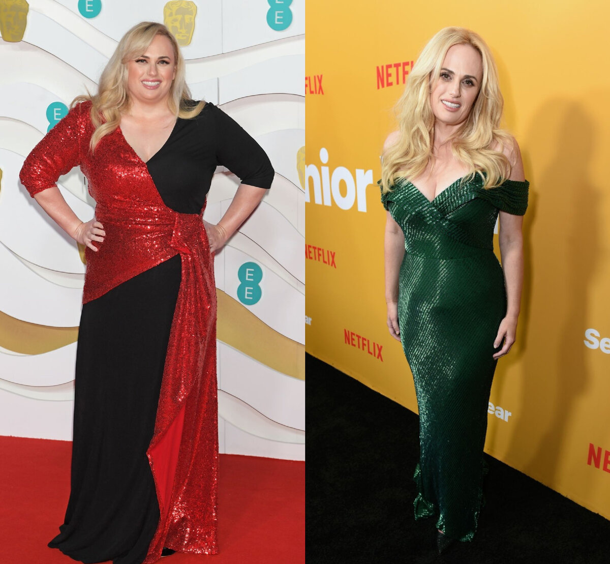 Фото: Ребел Уилсон до и после похудения