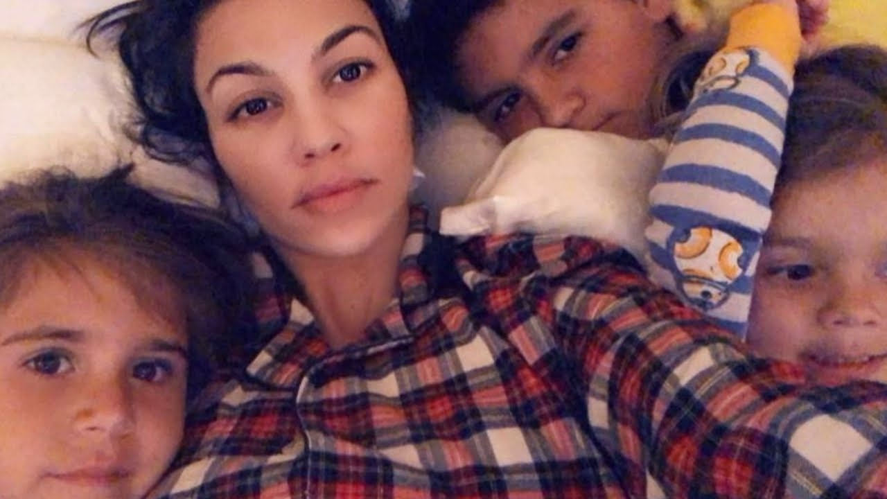 Фото: Кортни Кардашьян с детьми