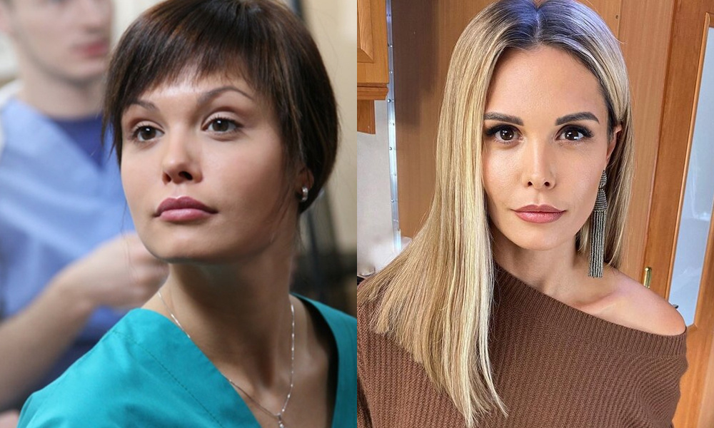 Мария Горбань до пластики и после