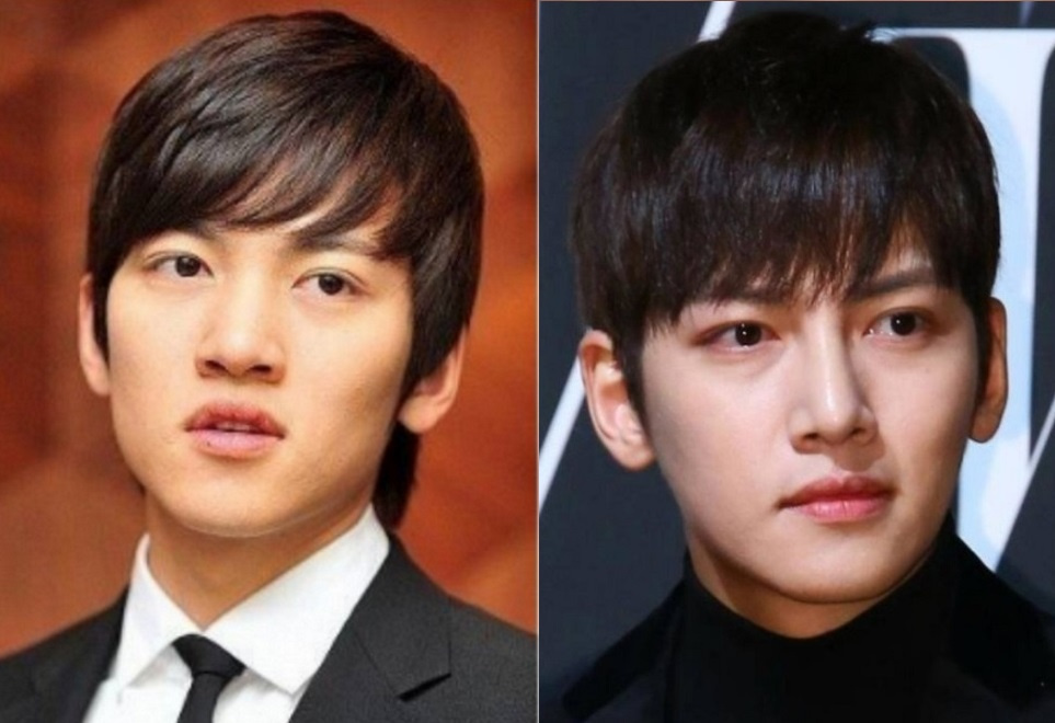 Джи Чан Ук до и после возможной пластики носа (ринопластики)