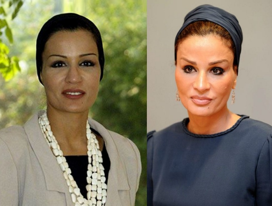 Шейха Моза до и после пластики