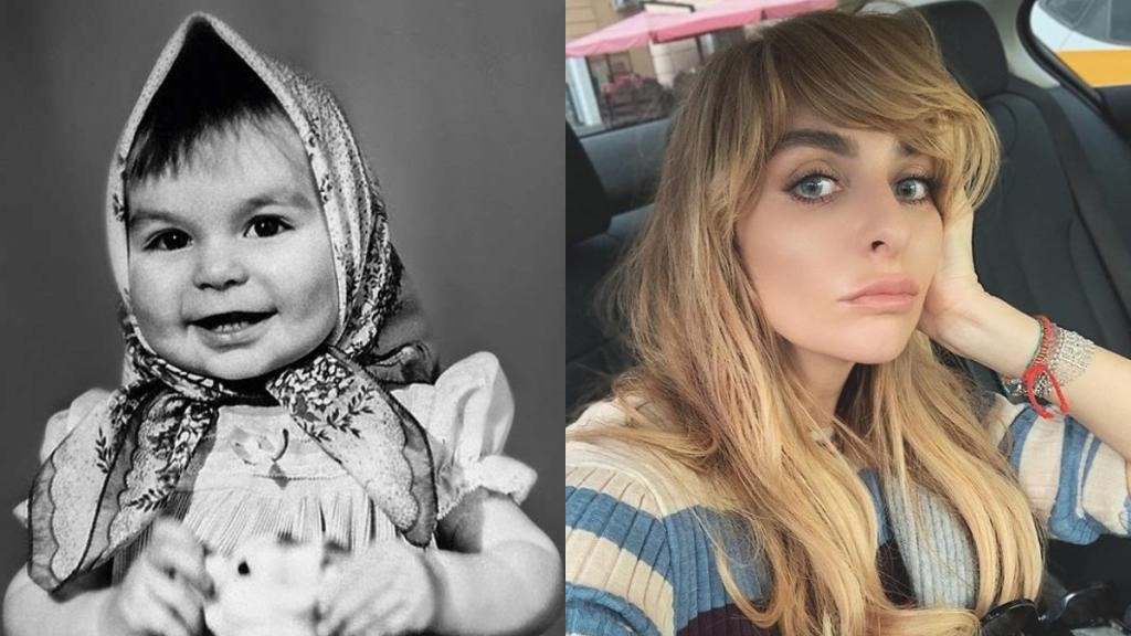 Екатерина Варнава в детстве и сейчас
