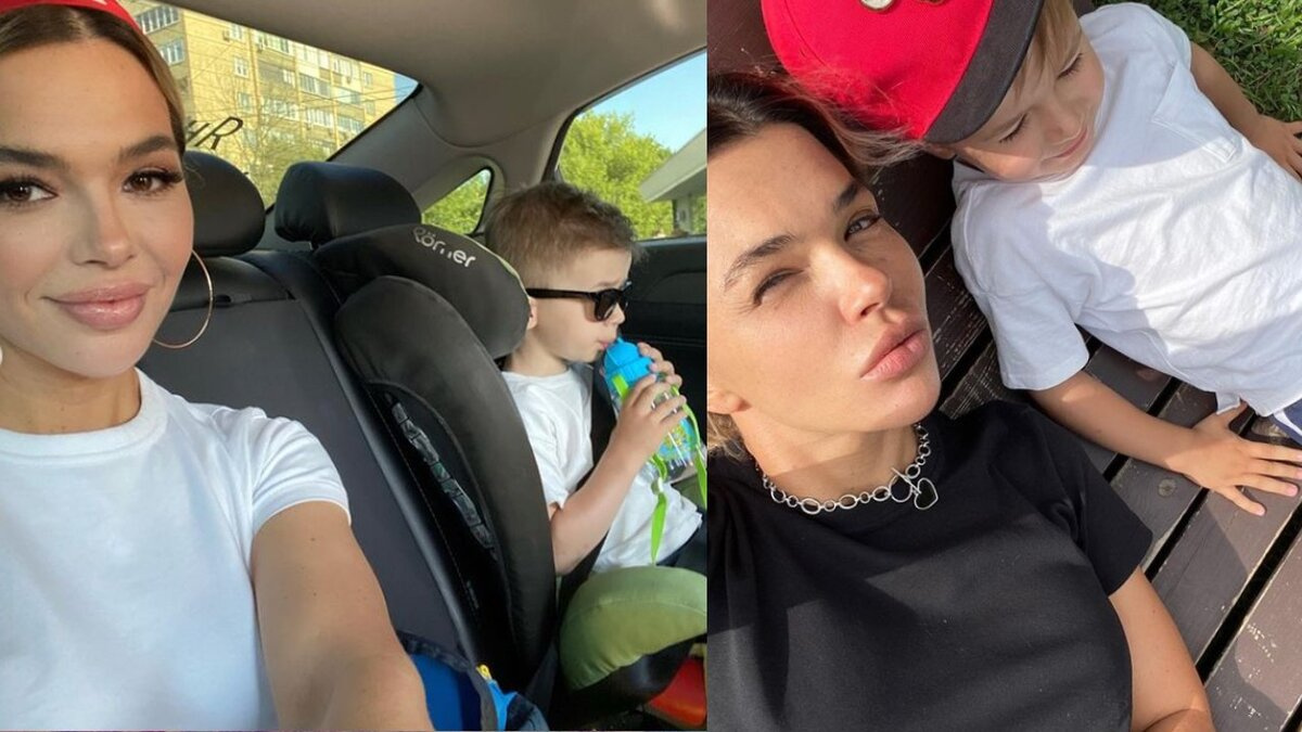 Карина Зверева с сыном