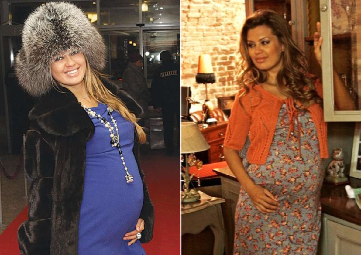 Виктория Боня во время беременности