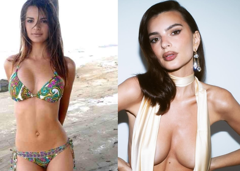 Эмили Ратаковски в 2005 и 2024 годах